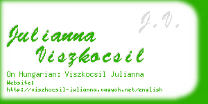 julianna viszkocsil business card